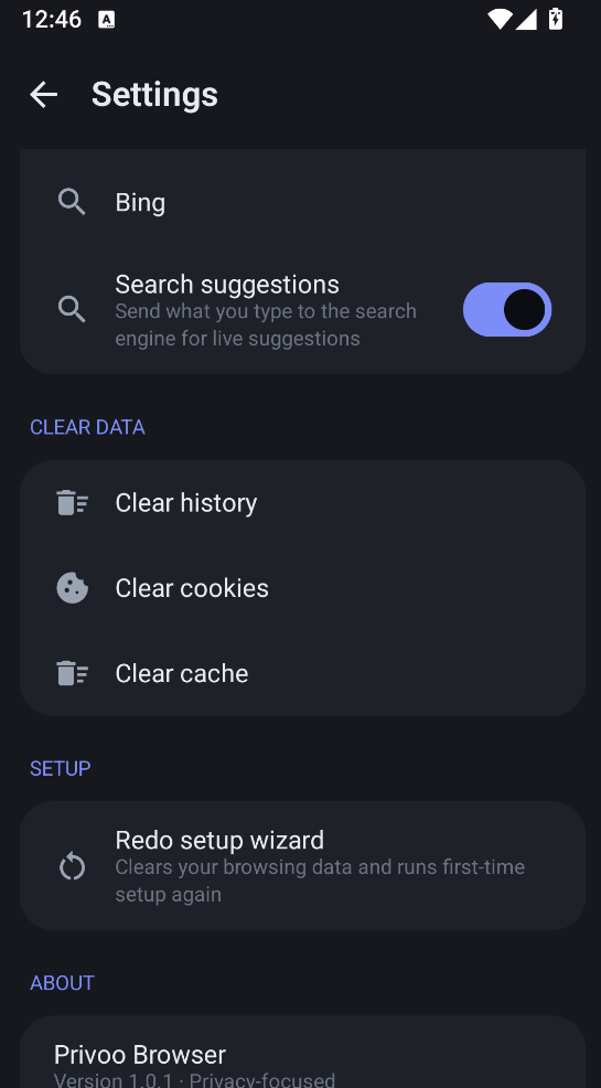 Settings 4